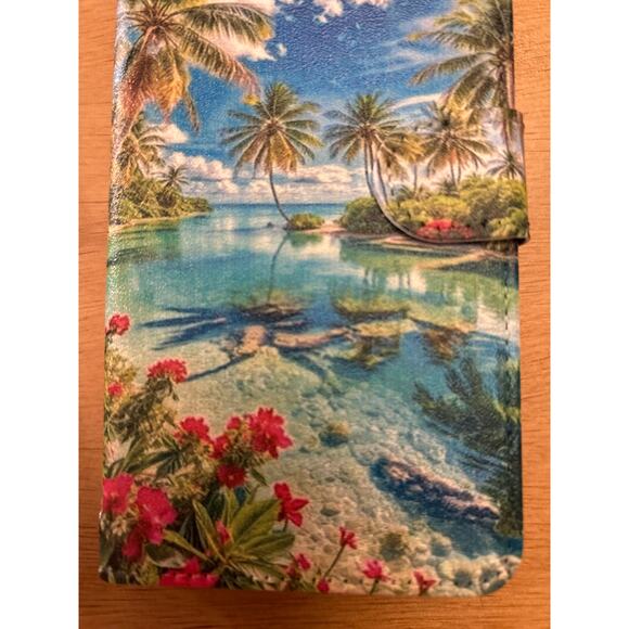 New Huawei P40 Lite 5G Tropical🏝️Print Cell Phone📱Case Wallet with Wrist Strap - Picture 3 of 7